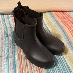 Crocs Black Chelsea Rain Ankle Boots-Lightweight